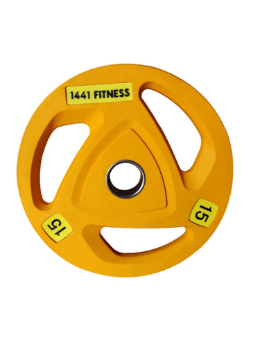 Fitness Tri Grip Color PU Olympic Plates